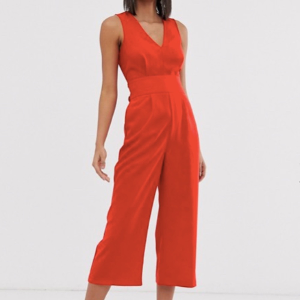 ASOS Warehouse Red Jumpsuit